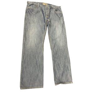 Levis 514 Slim Straight Mens Blue Jeans Size 34x32 SKU 8377